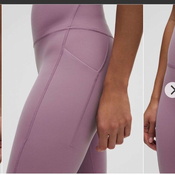 NWT New LULULEMON HR High Rise Align Pant 25” Pockets LVLX Lavender Lux 0 - Picture 5 of 7